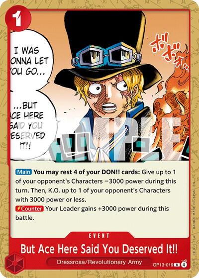 But Ace Here Said You Deserved It!!