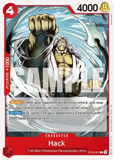 Hack ST35-001 — CHARACTER — Red — C — One Piece TCG card